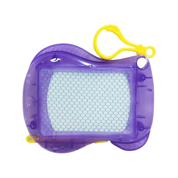 Mini Magnetic Drawing Board, Erasable Doodle Sketch and Writing Pad, Backpack Keychain Clip Doodle Drawing Boards, Birthday Party Favor for Kids Purple