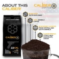 thumbnail image 2 of Caliber Coffee .22 Cal Whole Bean Light Roast  Balanced, Fruity, Caramel Flavors  100% Artisan Roasted Arabica Coffee  Small-Batch, Hand-Crafted  Veteran Owned  12oz Bag, 2 of 6