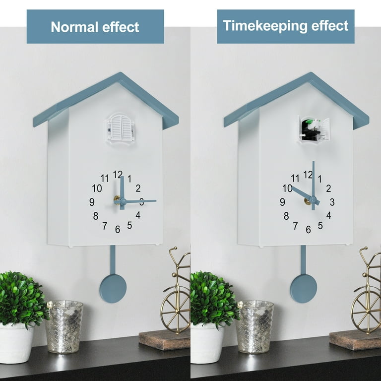 Xiyztok Modern Cuckoo Clock, Minimalist Decorative Birdhouse