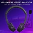 thumbnail image 6 of Teissuly Gaming Headset USB Wired Over Headphones Stereo Mic For One/PS4 PC, 6 of 9