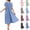 Style1-Blue dresses for women, variant on Mceream Hospital Gowns for Women Open Back Labor Delivery Shoulder Surgery Dress Adaptive Clothing Night Robes for Elderly Plus Size Green S