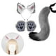 thumbnail image 5 of Conjunto de Orejas Y Cola de Felpa Salvador Cosplay de Lolita blanco y rosa, 5 of 8