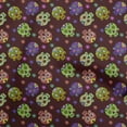 thumbnail image 1 of oneOone Cotton Silk Maroon Fabric Skull Sewing Craft Projects Fabric Prints By Yard 42 Inch Wide, 1 of 5