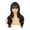 Brown, variant on LHWEN Long Curly Hair Wig Lace Inner Net Wig Air Bangs Long Curly Hair Water Ripple Wig Headgear Beauty Salon Straight Hair Fun Lace Wavy Curls Braided Hair Synthetic Hair bohon Perfect
