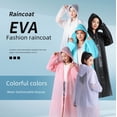 thumbnail image 3 of Poncho impermeable de EVA no desechable para viajes al aire libre, de moda, grueso, para hombres y mujeres, portátil, para adultos y niños, 3 of 4