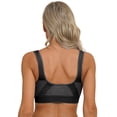 thumbnail image 3 of Sinleey Women's Sports Bras Workout Tank Tops with Built-in Bra High Impact Seamless Wireless Gym Black 3XL, 3 of 7