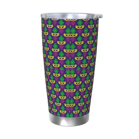 

Coaee Mardi Gras Carnival3 for 20oz Insulated Kettle Water Bottle For Running Hiking Cycling Climbing Men S Woman Insulated Water Bottle-Without Straw