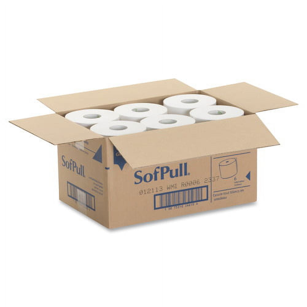 SofPull 9 Paper Towel Roll by GP Pro 1 Ply - 9" x 400 ft - White - Soft, Absorbent - 6 / Carton