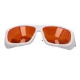 thumbnail image 4 of Gafas de seguridad láser de plástico para protección ocular para proyectos de fibra óptica, longitud de onda de 180 a 500 nm, color blanco, 4 of 12