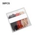 thumbnail image 3 of Qarigey Paquete de 50 bandas elásticas para el cabello para mujer, cola de caballo, alta elasticidad, novia, esposa, bandas para vestir para fiesta Type2 NO2 Qarigey AP011836-06B, 3 of 6