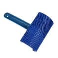 thumbnail image 2 of 2pcs imitación grano rodillo de pintura cepillo pintura herramienta azul, 2 of 9