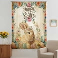 thumbnail image 2 of Happy Easter Bunny Sheer Curtains 84 Inches Long, Eggs Spring Flowers Retro Pastoral Plants Light Filering Curtains, Breathable Simi Curtain Privacy Drapes for Living Room Bedroom Window Treatment, 2 of 9