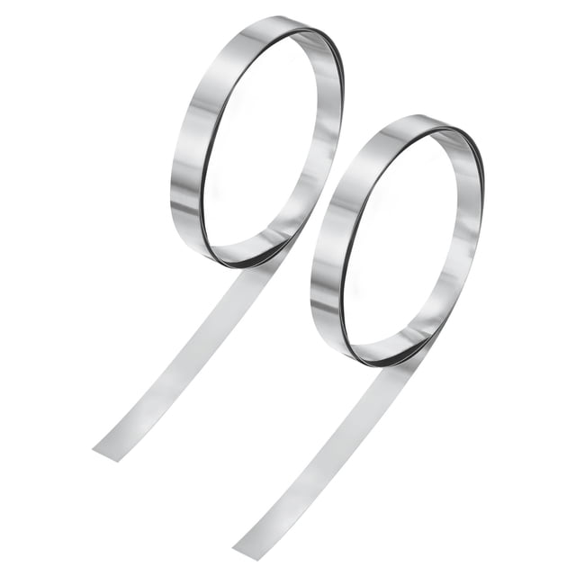 Uxcell 2-Pack Sellado de Aluminio, Rollo de Sellado de Aluminio de 3.3 pies x 0.4" x 0.008"