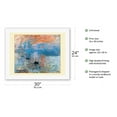 thumbnail image 2 of Impression Sunrise - Paris France - From an Original Color Painting by Claude Monet c.1872 - Fine Art Rolled Canvas Print 20in x 26in, 2 of 4