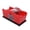 Red, variant on NFTIGB 1-2 Deck Manual Card Shuffler Poker Playing Card Casino Tool, Size 9.1 x 4.3 x 4.3 inches / 23 x 11 x 11 cm, Includes Shuffler and Handle (Red)