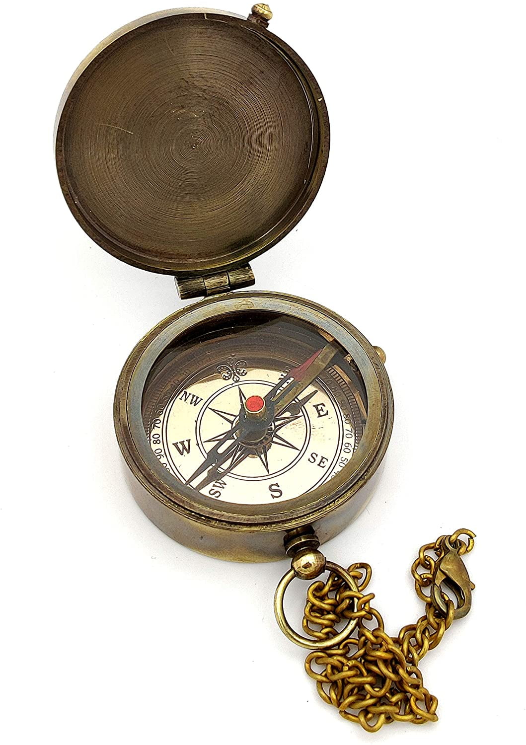 5MOONSUN5's Engraved Brass Compass Gift to My Girl/Daughter/Gift for Girl from Dad/Gift to Daughter from Mom/Engraved Gift/Father Mother Gift A Perfect and Personalized Gift with Leather Case