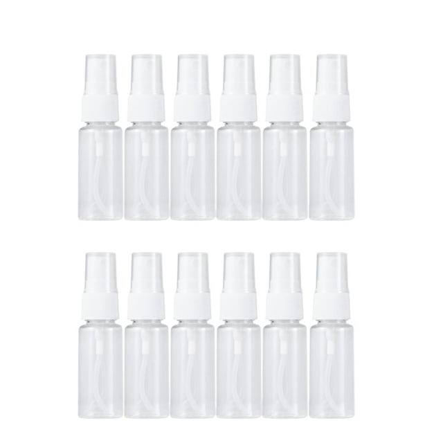 EeaseCA 12pcs Empty Spray Bottles Mini Plastic Sprayer Portable Makeup Sprayers Alcohol Subpackaging Containers 50ml