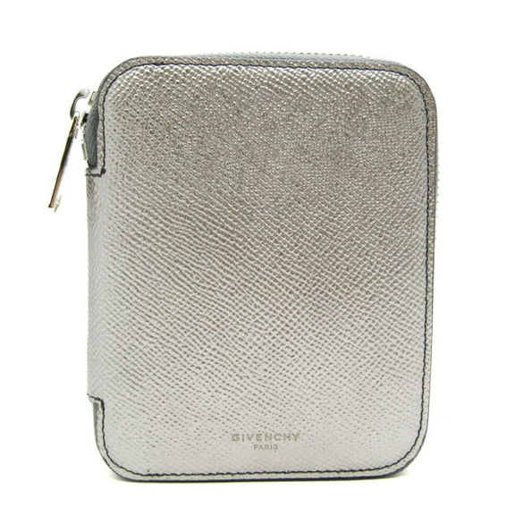Pre-Owned Givenchy Round zipper wallet BK606SK134 Women's Leather Middle Wallet... (Good)