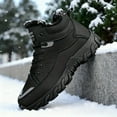 thumbnail image 6 of Men'S Heavy-Duty Winter Hiking Boots - Thermal Insulated Snow Boots with Non-Slip PVC Sole, Lace-Up Ankle Support - All-Terrain Traction for Ice, Snow, Thick, Ice Traction Boots, Outdoor Footwear, 6 of 9