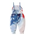 thumbnail image 4 of Herrnalise Girls Children's Summer Independence Day Romper Sling Sleeveless Backless Short Jumpsuit rollbacks !, 4 of 9