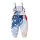 thumbnail image 4 of Body De Bebé Canastilla Onesies Para Niñas Pequeñas Verano Día De La Independencia Mameluco Sling Sin Mangas Espalda Descubierta Mono Corto Azul Odeerbi  LM103-4155, 4 of 9