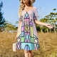 thumbnail image 4 of Diversión para todos. Todos para divertirse. Vestido de carnaval de manga corta, elegante conjunto para mujer, vestido de noche, vestido bonito para mujer, vestidos de baile., 4 of 7