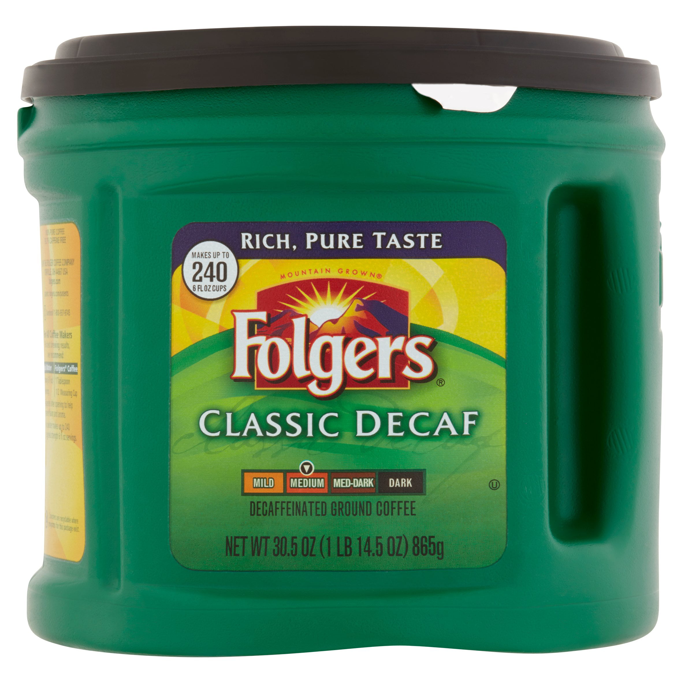 Folgers Medium Decaf Classic Ground Coffee 30.5 oz