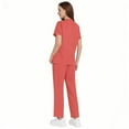 thumbnail image 6 of MLQIDK Scrubs for Women Plus Size Nursing Uniforms Stretchy V Neck Scrub Pants and Tops Scrubs Medical Scrubs with Pockets Red XL, 6 of 6