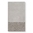 thumbnail image 3 of Authentic Hotel and Spa  Turkish Cotton Cheetah Jacquard Trim Light Grey 4-piece Towel Set, 3 of 5