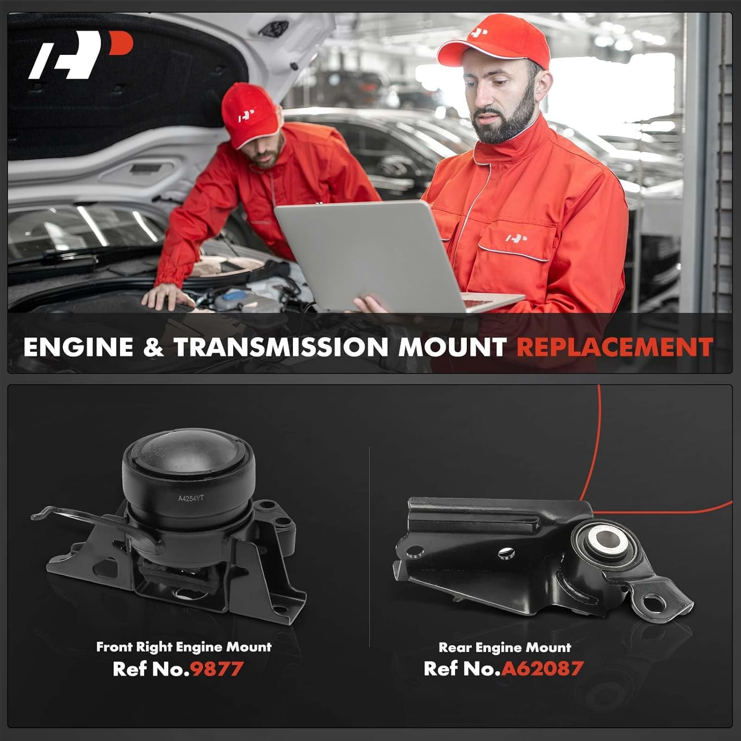 A-Premium Engine Motor Mount Kit Compatible with Toyota Yaris 2006-2017 1.5L, Automatic Transmission, 2-PC Set