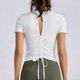 thumbnail image 4 of Camisa de Entrenamiento de Manga Larga para Mujeres Camisa de Senderismo Seca Rápida Respirable, Camisa de Entrenamiento de Manga Larga con Ajuste Suelto para Correr Yoga, Ropa Activa Al Aire Libre S, 4 of 7