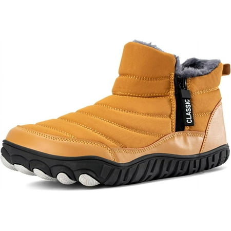 Men Ankle Boots Women Snow Winter Shoes Hiking Walking Gym Slip On Garden Flats Trail Fuzzy High Top Non Slip