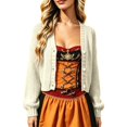thumbnail image 5 of Bibifish Womens Cable Knit Cardigan Sweaters Long Sleeve V Neck Cropped Button Front Cardigans, 5 of 6