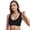 Black, variant on Front Closure Bras for Women Front Button Closure Sports Bra Large Size Steel Rim Open Bra