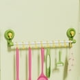 thumbnail image 3 of Suction Cup Hook Rack for Kitchen & Bathroom – Removable Over-the-Door Shower Towel & Clothes Organizer with 10 Movable Hooks, Waterproof Heavy-Duty Design for Home & Bathroom Storage, 3 of 5
