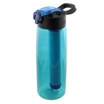 SDS Lake Blue Water Filter Bottle Travel Accessory for Safe Drinking Water