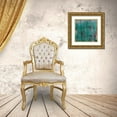 thumbnail image 3 of Lewis, Sheldon 26x26 Gold Ornate Wood Framed with Double Matting Museum Art Print Titled - Teal WE Meet Again, 3 of 4