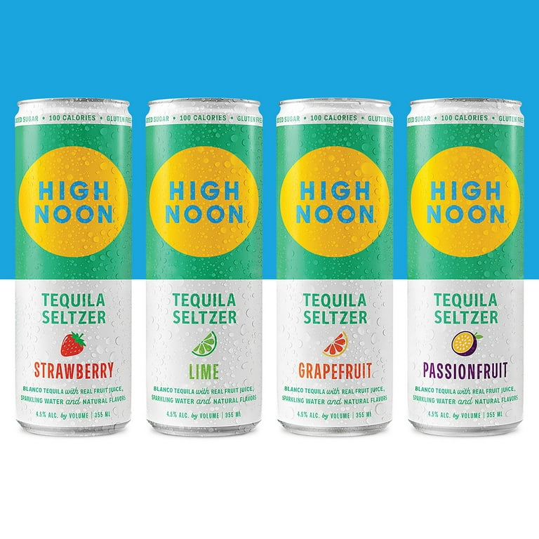 High Noon Tequila Hard Seltzer, Variety Pack, 8 Pack, 12 fl oz Cans, 4.5%  ABV - Walmart.com