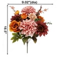 thumbnail image 3 of Mainstays Indoor 19in Artificial Flower Bouquet,  Dahlia and Rose Flower, Pink Color, 3 of 8