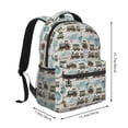 thumbnail image 2 of Xecao Transport Train Backpack, a stylish and functional choice for both men and women, is the perfect basic bookbag for college, work, or travel, 2 of 5