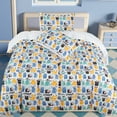 thumbnail image 4 of PiccoCasa 3 Piece Kids Duvet Cover Bedding Set Monsters Pattern Twin, Multicolor, 4 of 6
