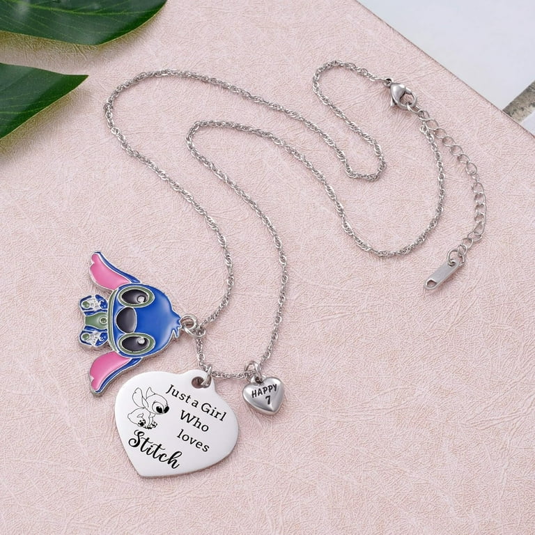 Stitch Birthday Necklace for 10 11 12 13 14 15 16
