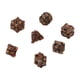 thumbnail image 4 of Metal Dice Set Red Gold Hollow Metal Dice Pure Copper Skeleton Pattern 7pcs  for Board Games ANGGREK Otros, 4 of 8