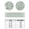thumbnail image 6 of Green Botanical Bed Runner for Full/ Queen Size Bed, Vintage Leaf Pastoral Rustic Bedspread Protector Slipcover Bed Scarf for Foot Bed Runners & Scarves for Bedroom Hotel Wedding Room 83x20 Inches, 6 of 6