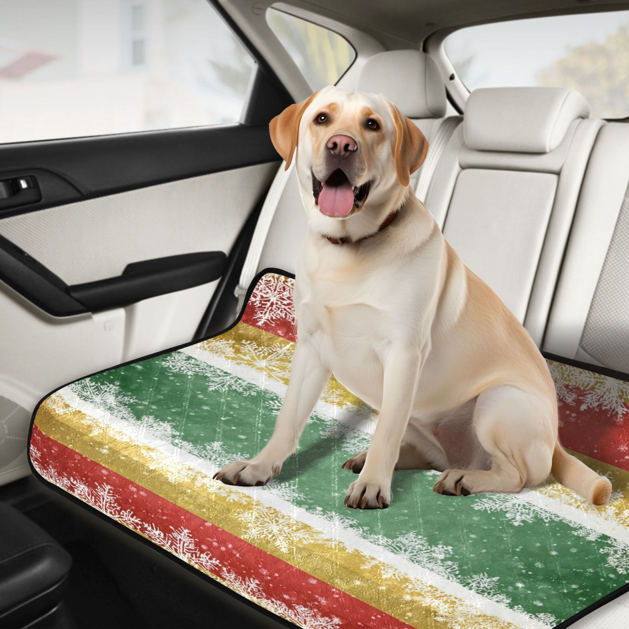 IAUYY Washable Pee Pads for Dogs Smallx3 Absorbent and Leak-Proof Non-Slip Reusable Puppy Pee Pads for Dogs Applicable to Playpen Potty Crate Three-color Golden Christmas