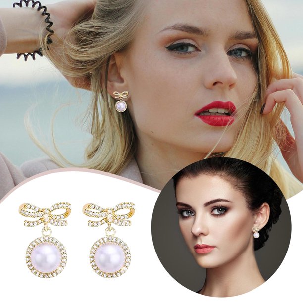 WILLBEST Conjunto De Aretes Para Mujer, Aretes Tipo Botón, Aretes De Mujer, Aretes De Temperamento De Moda. 22