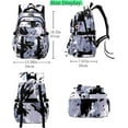 thumbnail image 3 of Purple Backpack with Lunch Box Elementary Middle High School Backpacks Students Bookbag Set School Bags, 3 of 7