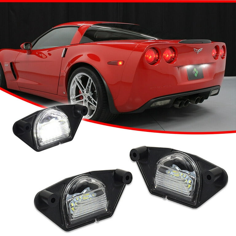 2x For Chevrolet Corvette C3 C4 C5 C6 White 6000K LED