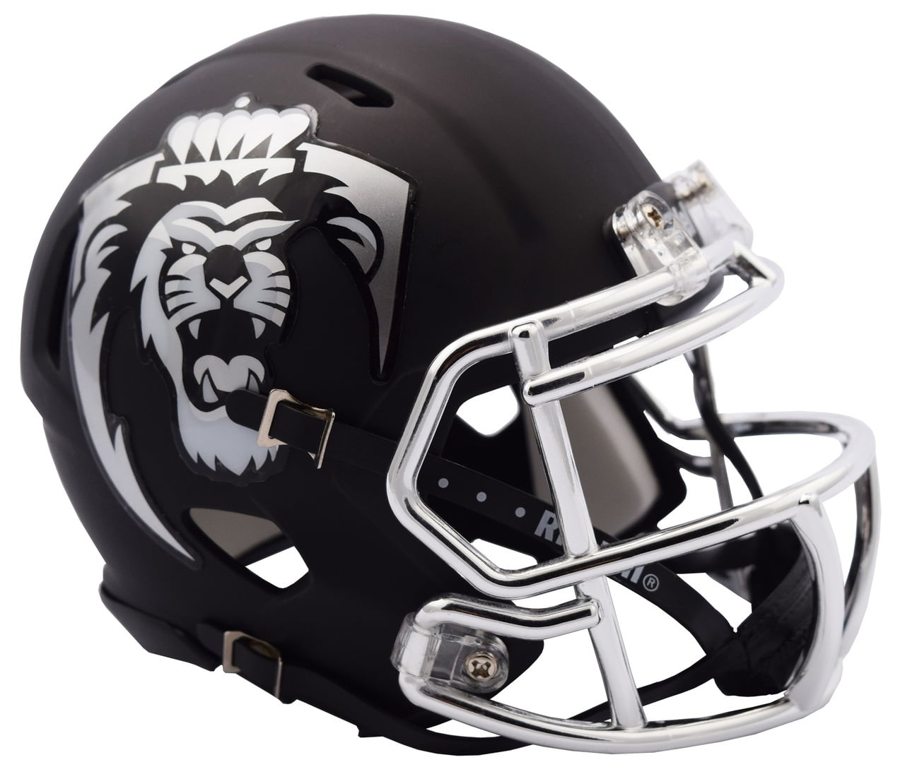 Old Dominion Monarchs Matte Black Riddell NCAA Speed Mini Helmet