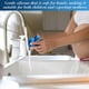 thumbnail image 3 of 2 Pcs Silicone Tub Stopper Universal Bathtub Stopper Flower Shape Bath Tub Plug Drain Stopper (Camouflage Blue), 3 of 5